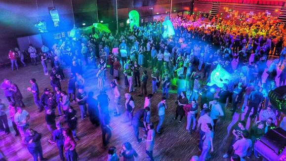 La salle Jean Bodenez, lors du Fest Noz